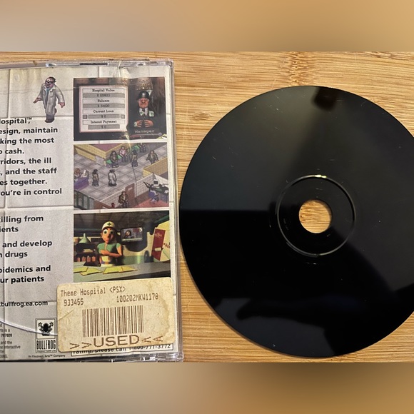 Theme Hospital PS1 Sony Playstation 1 COMPLETE  Black Label w/Registration Card - Picture 3 of 6